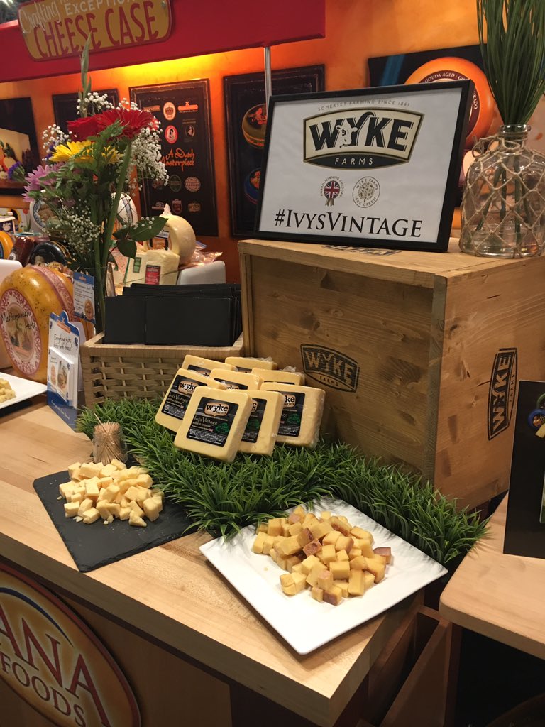 JanaFoods's tweet image. Come visit us at the #SFFS16 and try some of our delicious Cheddar from @wykefarms! #IvysVintage