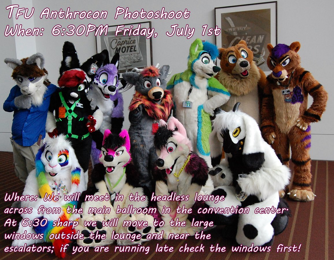 ThatsFurredUp's tweet photo. Anthrocon photoshoot info! https://t.co/AVhow97NvK