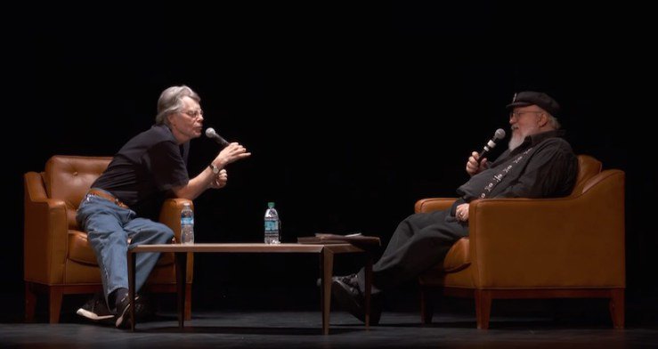 torbooks's tweet photo. “Rats Have Been Good to Steve and George”: @StephenKing and @GRRMspeaking in Conversation: https://t.co/6dhM2tLYOo https://t.co/GML6BAd9VE