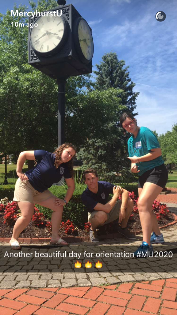 MercyhurstU's tweet photo. Follow #HurstOrientation on @Snapchat: mercyhurstu 👻 https://t.co/10Cx4qvrWb
