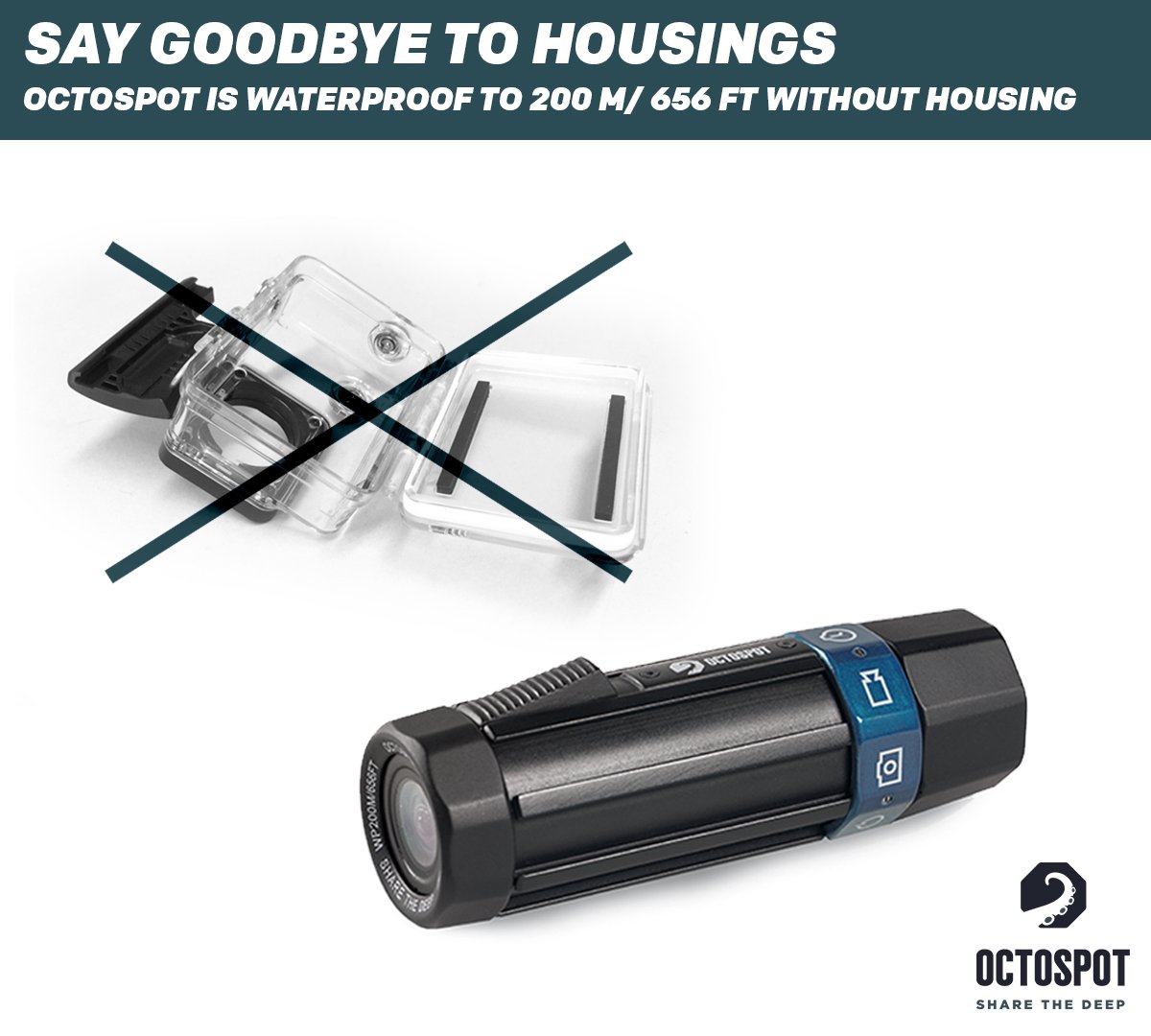 The Octospot Dive Camera is an action camera designed for divers. octospot.com/specs/ #scubadiving #actioncam