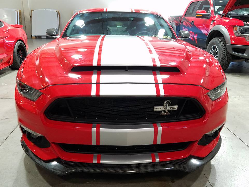 AMFMag's tweet photo. Super Snake Mustang from our friends at @shelbyamerican #ford #Fordmustang #mustang #Shelbymustang #supersnake https://t.co/iaybPg6AIo