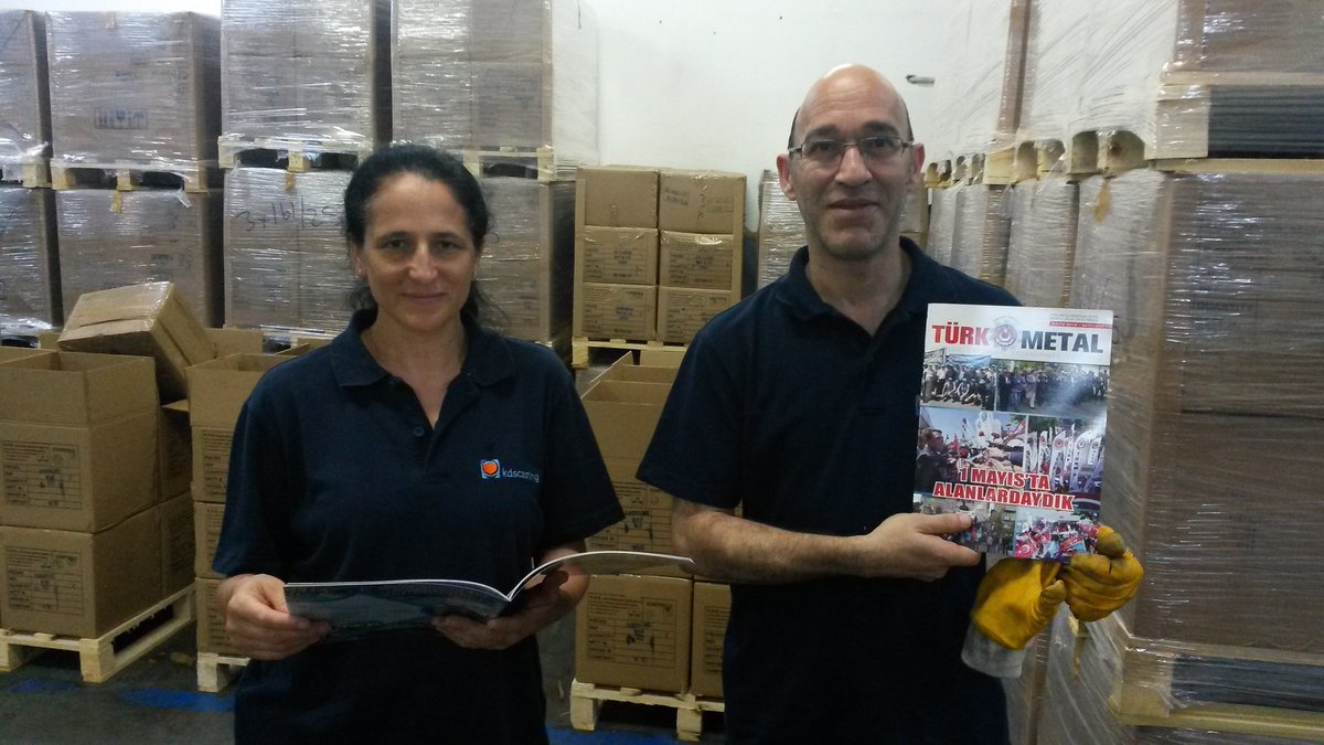 K.D.S.'e Çalışanlarına Türk Metal  Dergimizin 202.sayısı ulaştırıldı.