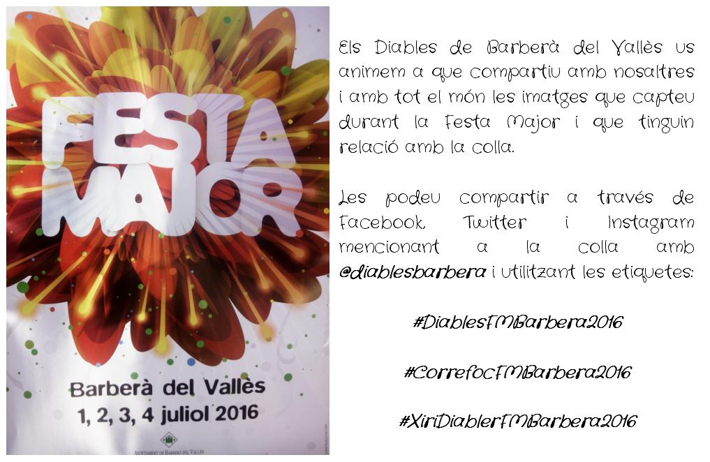 Que tothom vegi com la lien els <a href="/DiablesBarbera/">Diables de Barberà</a> per #FestaMajorBdV!!! Omplim les xarxes de foc i gresca!!