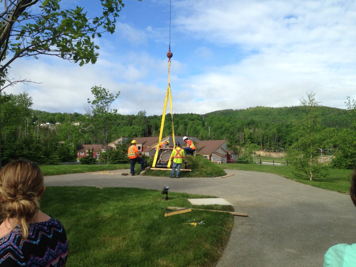 grenfellcampus's tweet photo. Installation of the Danger Tree has begun on campus! https://t.co/avfY965bhj