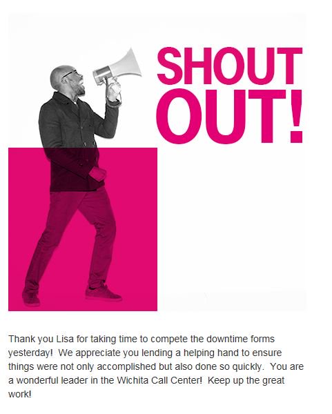 ATweetLilThing's tweet photo. #MagentaKudos to Lisa for stepping up yesterday! #StormICT &amp; #ROCKIcT thank you for your dedication to #BeMagenta https://t.co/nCFaySQmw3