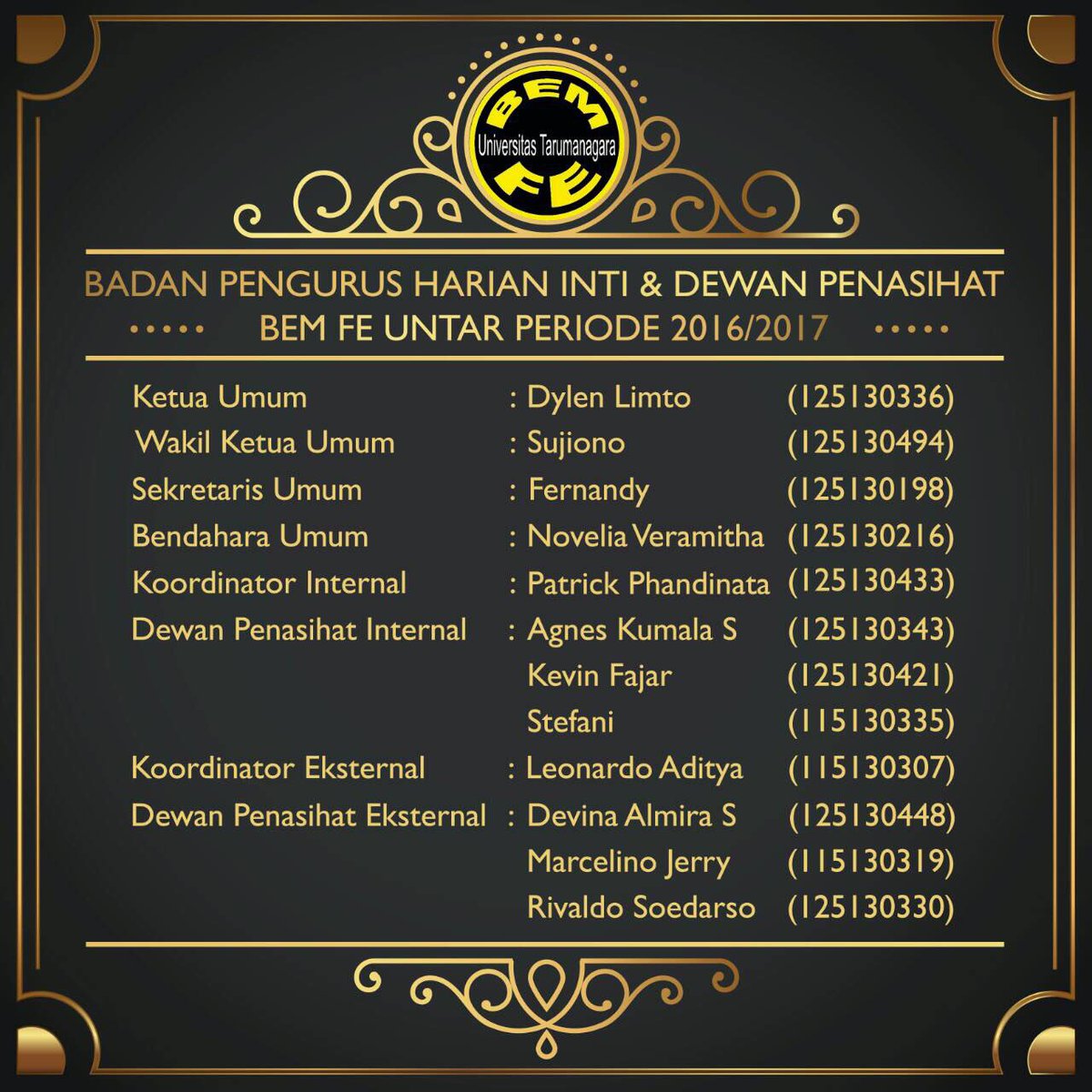 A new chapter has just begun. Turn the page and let's make another history. 

-BPHIDP 2016/2017-