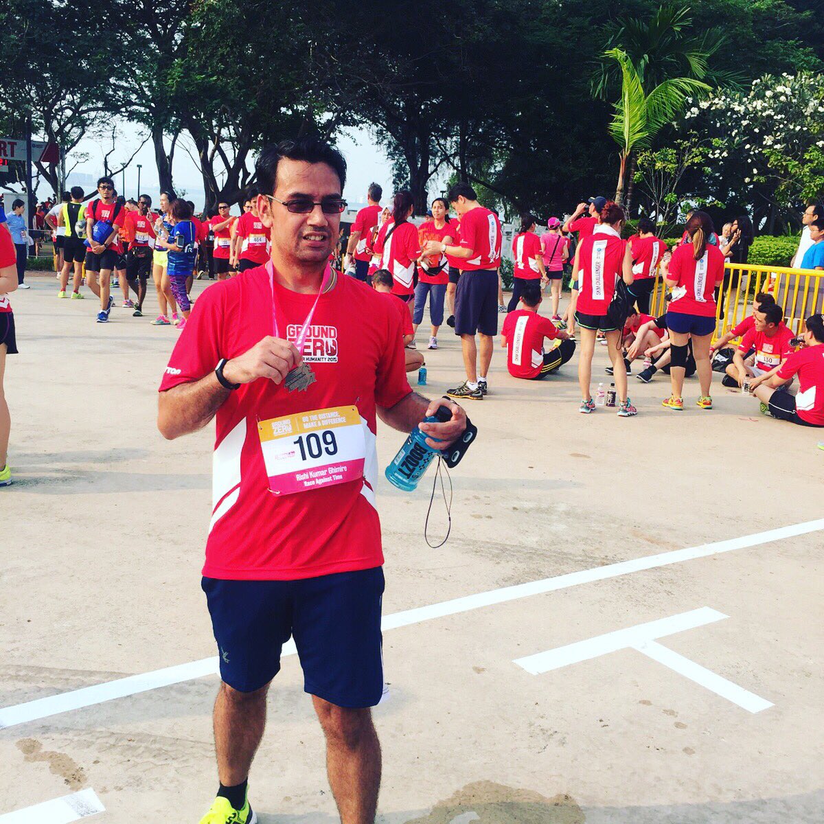 Rishi_K_Ghimire's tweet photo. During #groundzerorun one of my best run. It's good to run at East Coast #SCMS2016DQ #SGRUNNERS https://t.co/DnmBWahSlR