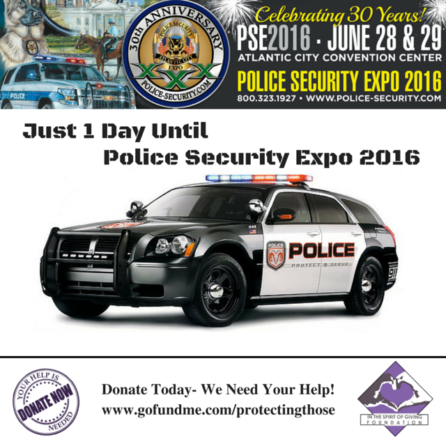 ITSOGFoundation's tweet image. Just 1 More Day Until Police Security Expo at the Atlantic City Convention Center!! #PSE2016