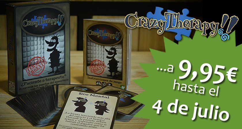Consigue Crazy Therapy a precio especial hasta el 4 de julio gringuelgames.com/producto/crazy… #rebajas #verano #juegosdemesa
