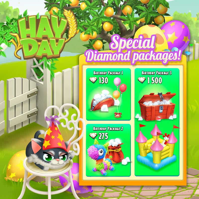 Hay Day Special Diamond Packages - From June 27th to July 3rd there are exclusive diamond &amp; deco packages!! YAY!!