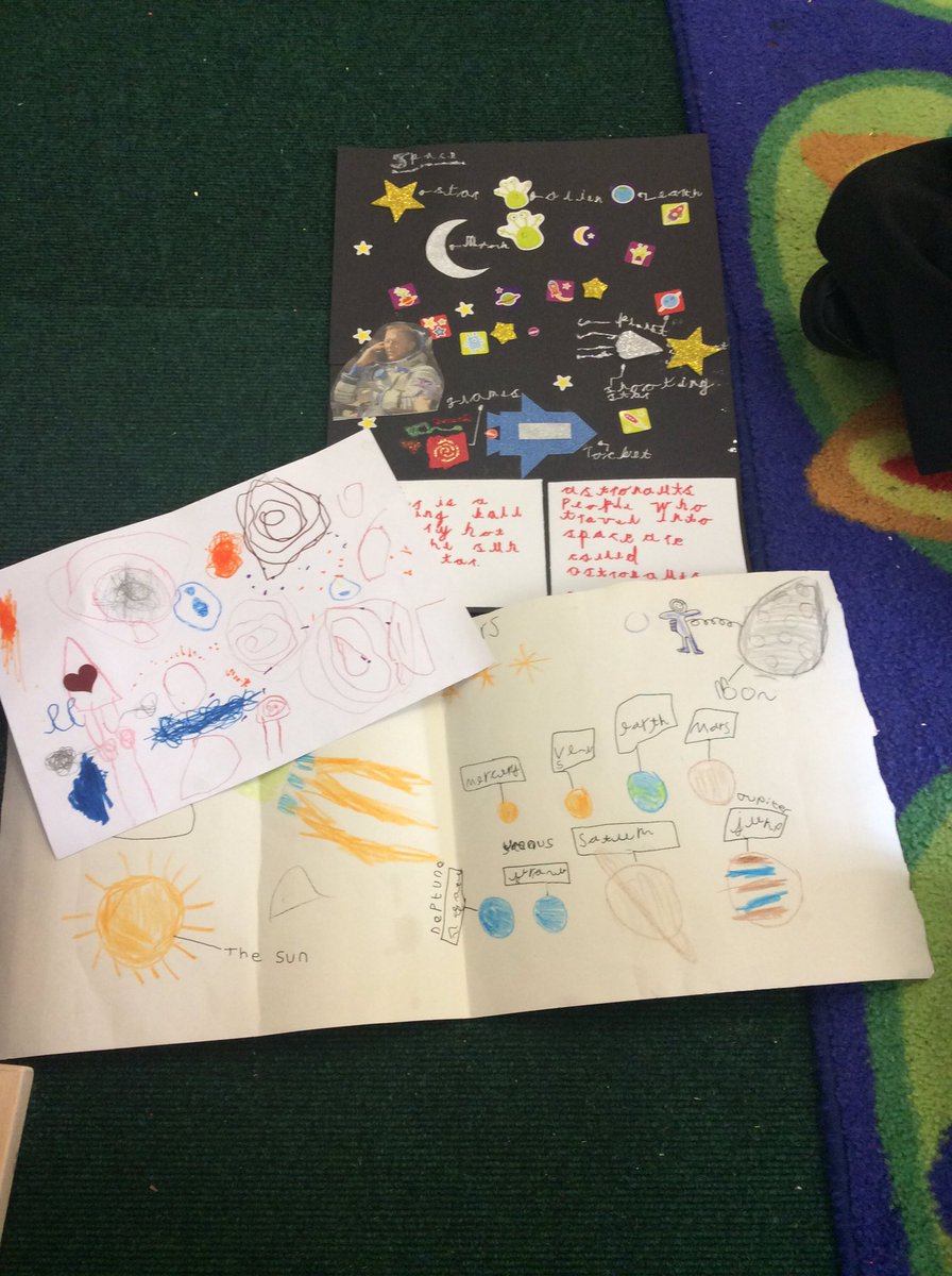 Some great examples of our space home learning. The children had lots of facts to share.