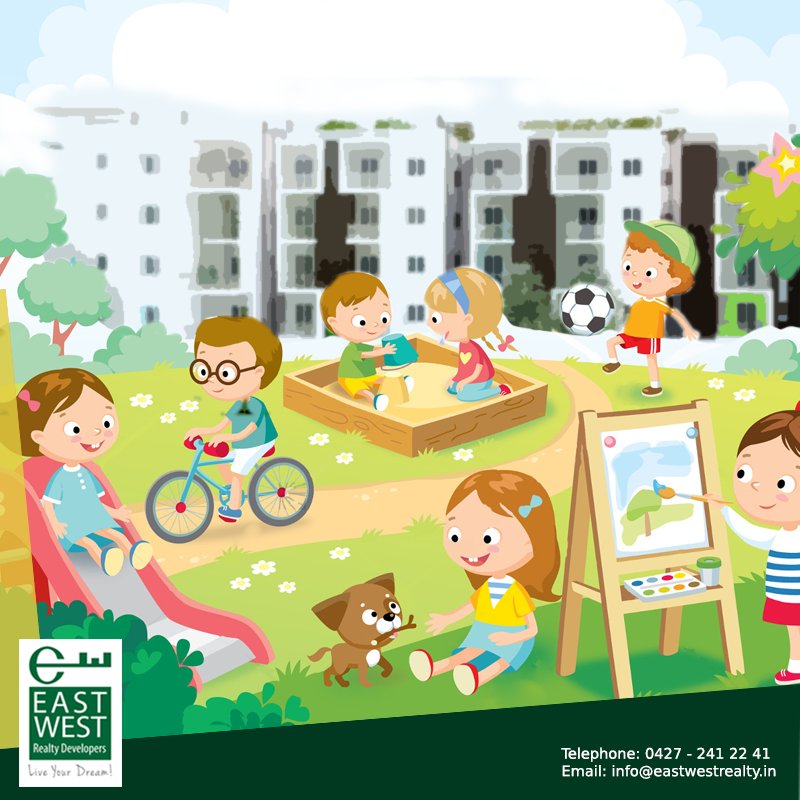 eastwest_realty's tweet photo. No hassle of taking your child all the way to the nearby park. #BalramEnclave comes with jubilant children play area https://t.co/HvKZE9TOIw