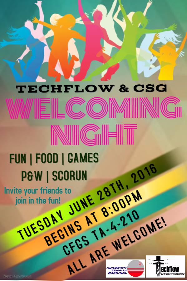 TECHFLOW_UNITEN's tweet photo. It's Techflow and CSG's Welcoming Night ! Bring along your friends ! All are welcome !
Bring along your friends ! https://t.co/UtaDQF9cfI