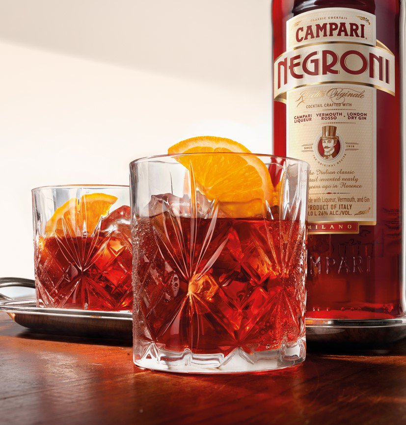 CampariUK's tweet photo. Meet the pre-mix Negroni...Campari, Gin & Vermouth all in one place. Simple. https://t.co/54vQLhpHSP #rediscoverred https://t.co/WEoj1uTXYH
