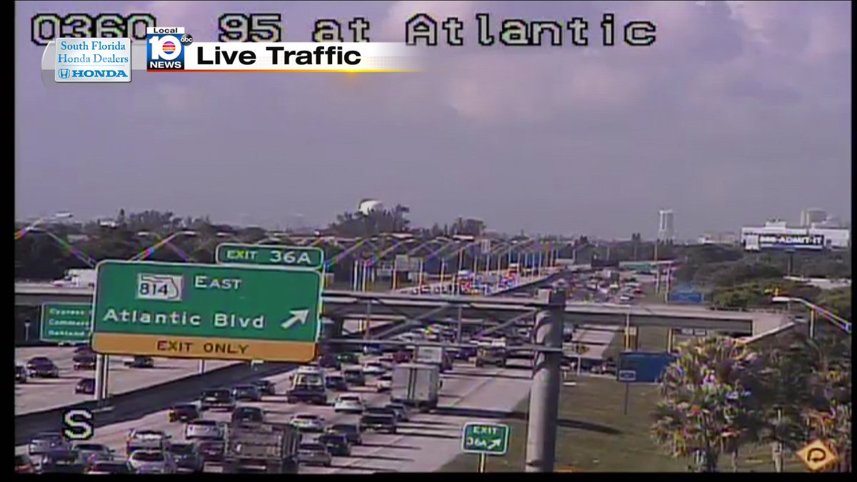 Crash on I-95 SB and Atlantic Blvd #TRAFFIC #MIAMI https://t.co/rzH977ok7x
