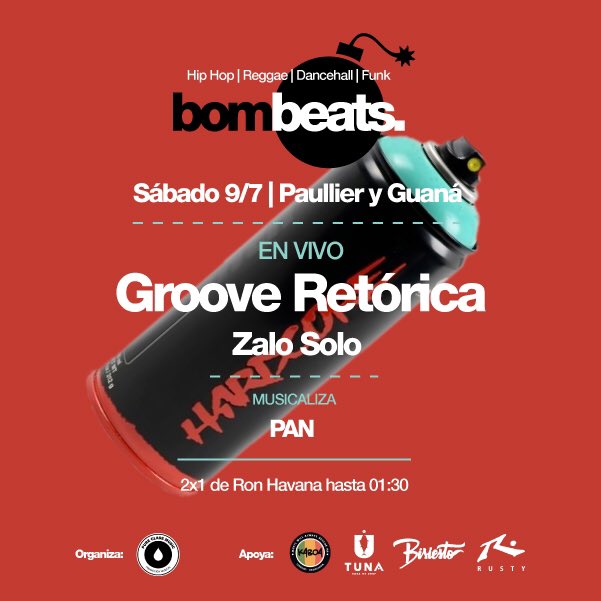 PureClassMusic's tweet image. #BOMBEATS | 9 JUL | #GrooveRetórica + @EstoEsZalo + PAN | Entradas a la venta 👉🏼 bit.ly/BombeatsGroove…