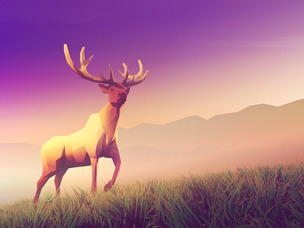 lillydev_'s tweet image. Supremely stunning #lowpoly animals. So SO beautiful 💜 #gamedev