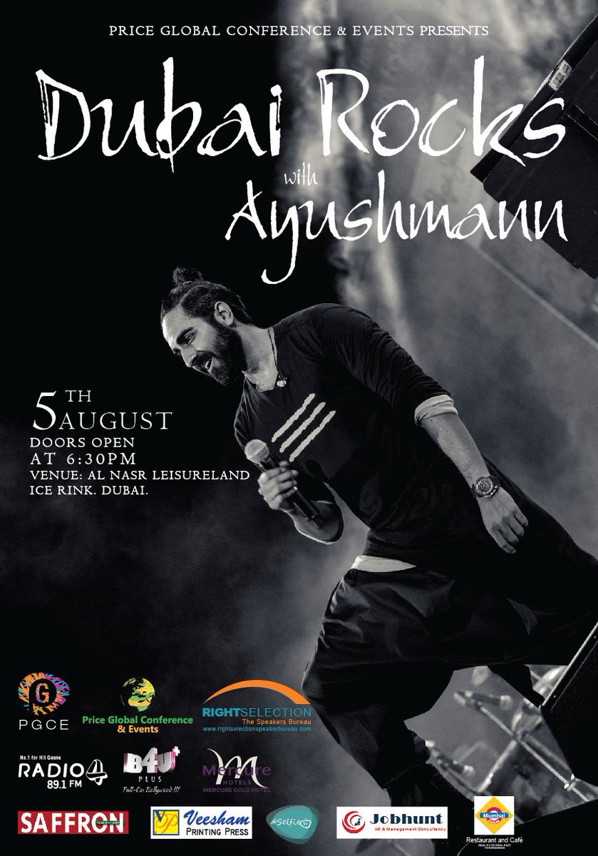 DxbEventsOnline's tweet photo. Its Official! @ayushmannk is confirmed to rock it out with band @AyushmannBhava #dubaievents #dubainightlife https://t.co/vZ5Piqgczv