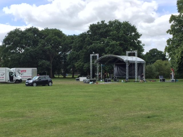 gigonthegreen's tweet photo. Watching the stage being dismantled and reflecting on an incredible weekend #GOTG2016 https://t.co/TNG07WexC3