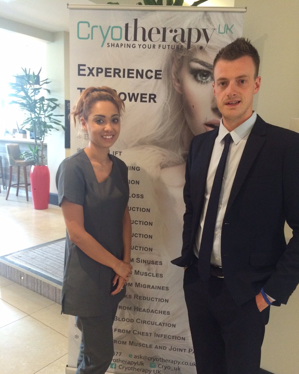 Lee_Chappy's tweet photo. I can't wait to get checked in @AinscowThe for a couple of days quality rooms & treatment @CryotherapyUk #VardyTime https://t.co/qzuwk0qxn3