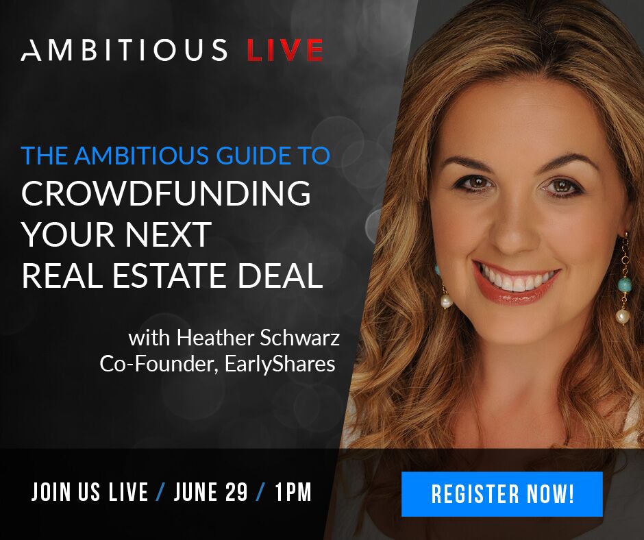 EarlyShares's tweet photo. Learn how to be ambitious with your #realestate investing in this FREE webinar on June 29. https://t.co/f8uJ3sAoHn https://t.co/Vzlb0Qynps