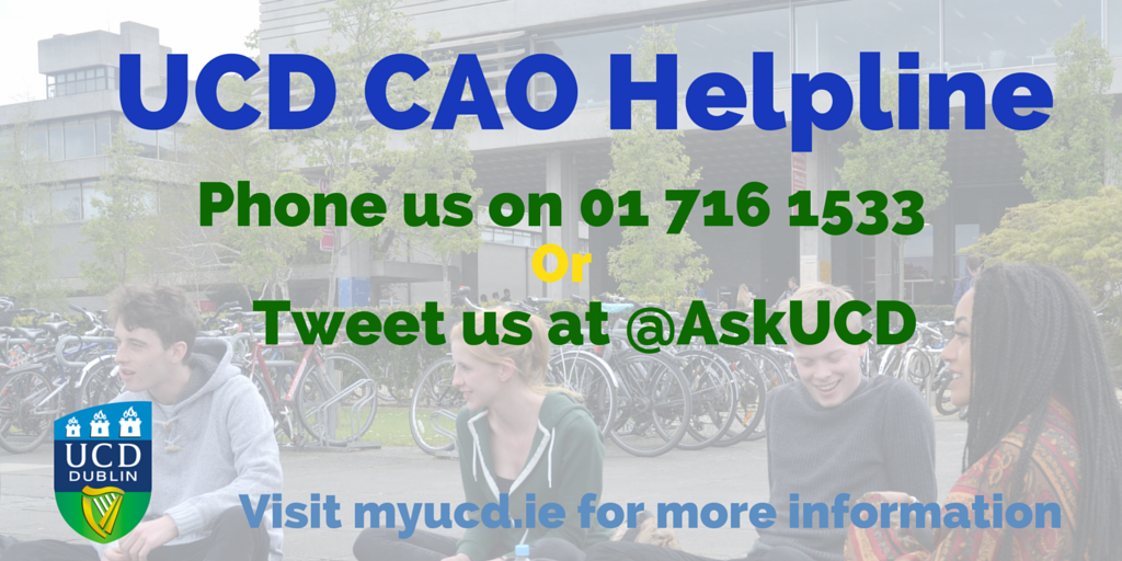 askUCD's tweet photo. The UCD #CAOChangeOfMind Helpline is open all week. Call us if you have a query or message us online #AskUCD #MyUCD https://t.co/SUfTCA7j2Y