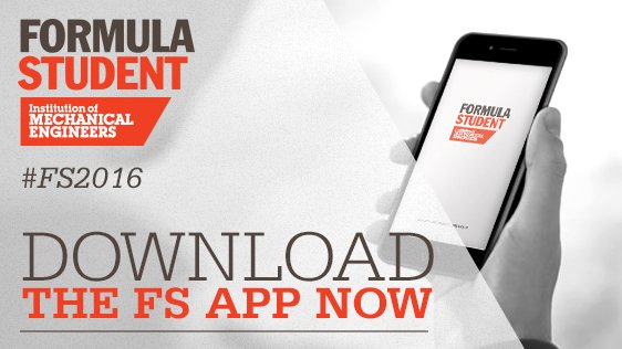 Download the brand new #FS2016 mobile app today ddut.ch/formulastudent