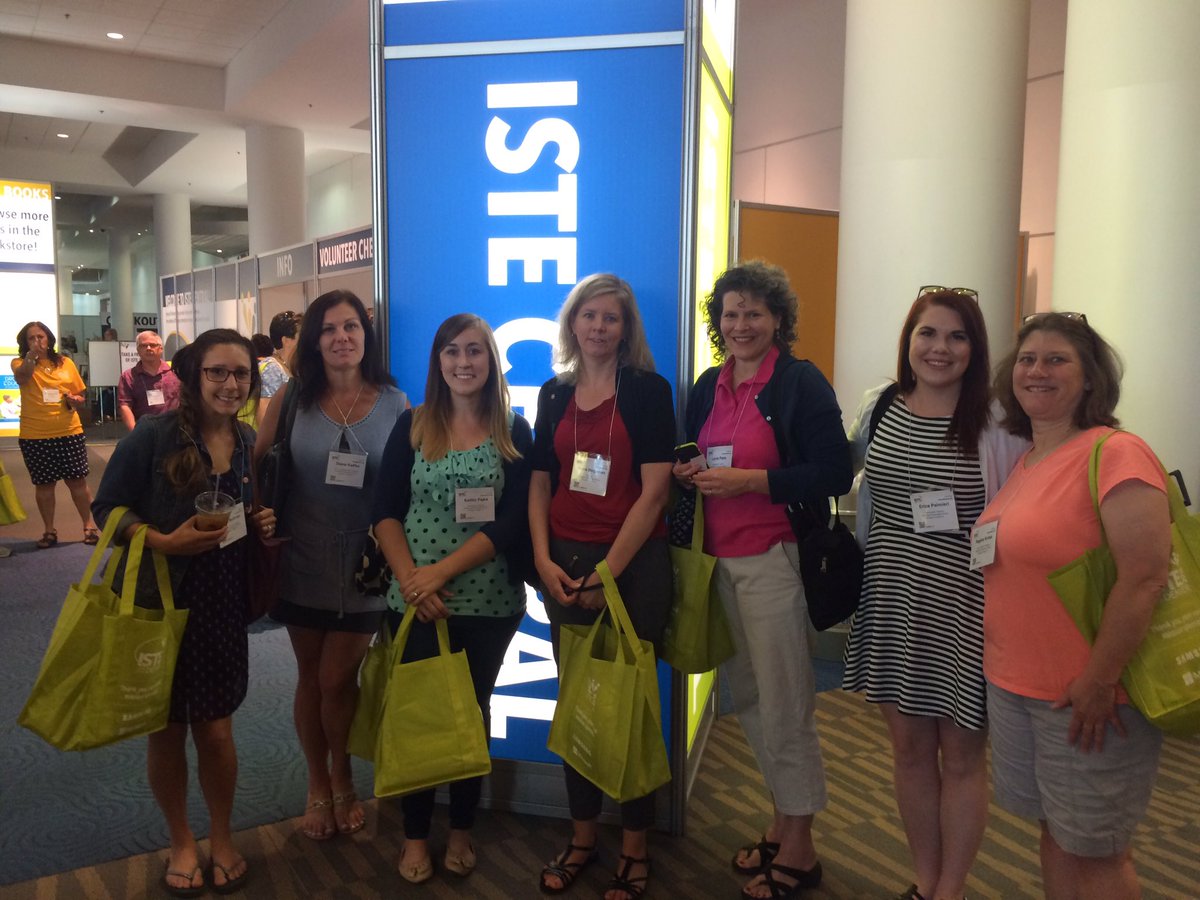 The team has made it to #ISTE16 #ISTE2016 #d25learns #greenbrier25