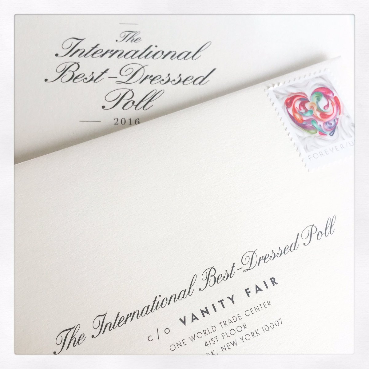 SBRogue's tweet photo. #VotesCast @vanityfair 💋👠🎩🏆 https://t.co/Y7V650j6kN