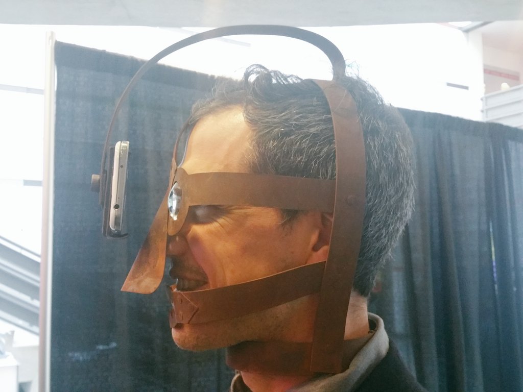 Empatheticmedia's tweet photo. Customized Steampunk throwback to the #MITDOCVR conference #VirtualReality https://t.co/2Rb2f7zh1K