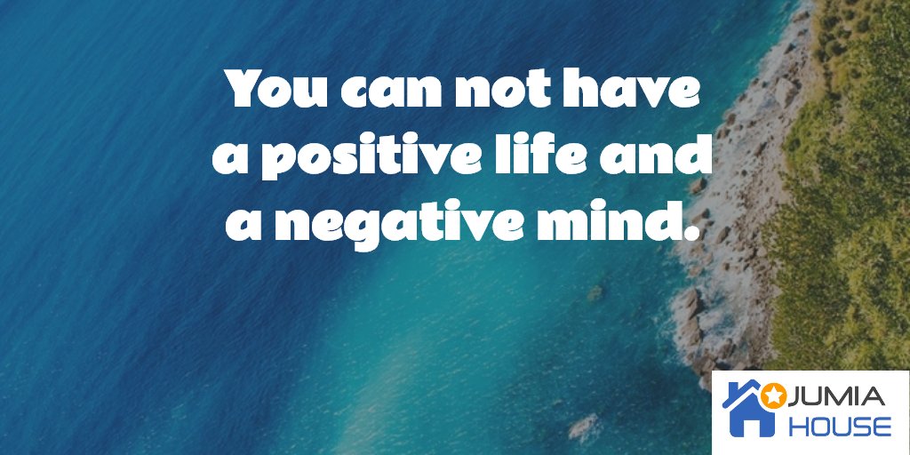 JumiaHouseCM's tweet image. They both work together!
To have a positive life, make sure you have a positive mind.
#Quoteoftheday #JumiahouseCM