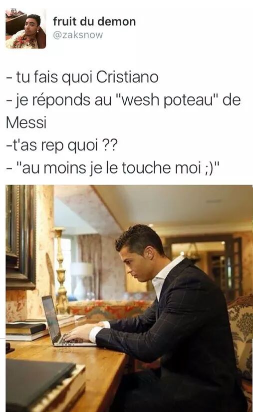 elninosamy's tweet photo. Il a pas eu longtemps a attendre pour se venger !#Ronaldo #LionelMessi #CopaAmerica #CopaAmericaFINAL #ItaliaSpagna https://t.co/62MJe3P6Ud