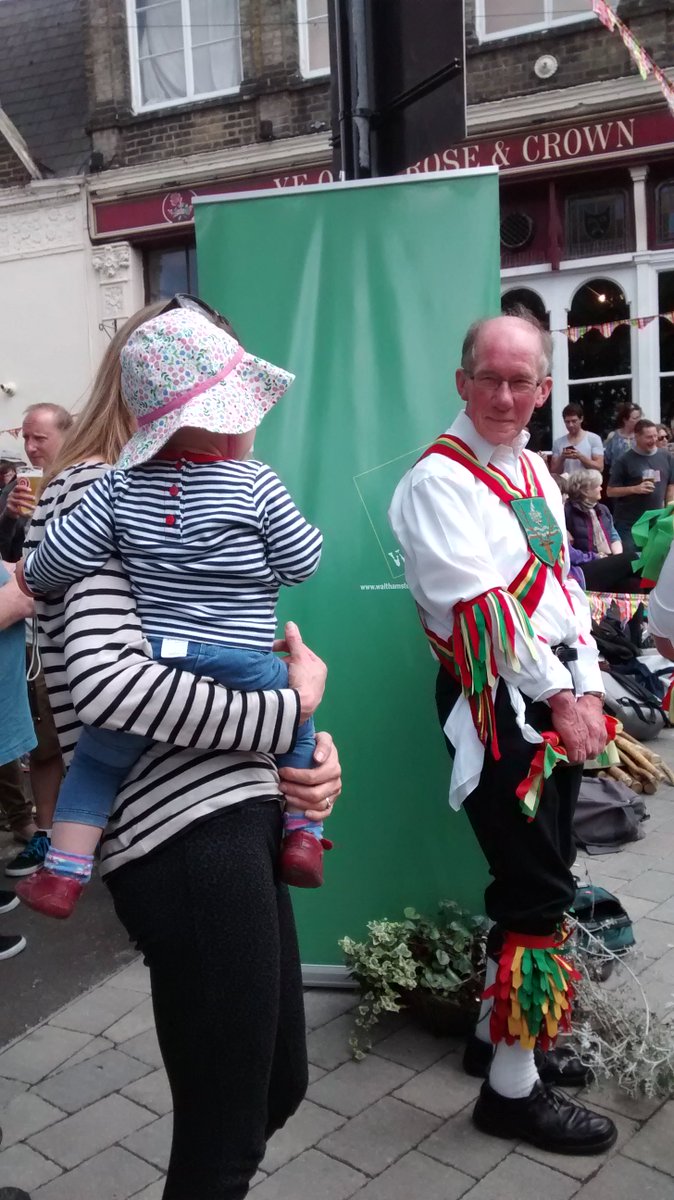 <a href="/ChingfordMorris/">Chingford Morris Men</a> have a tiny new fan #WalthamstowFolk