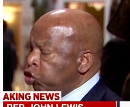 SheriffClarke's tweet photo. Congressman John Lewis engaging in infantile tantrum on the House floor motions for someone to give him his pacifier https://t.co/Tp0AZDpmTJ