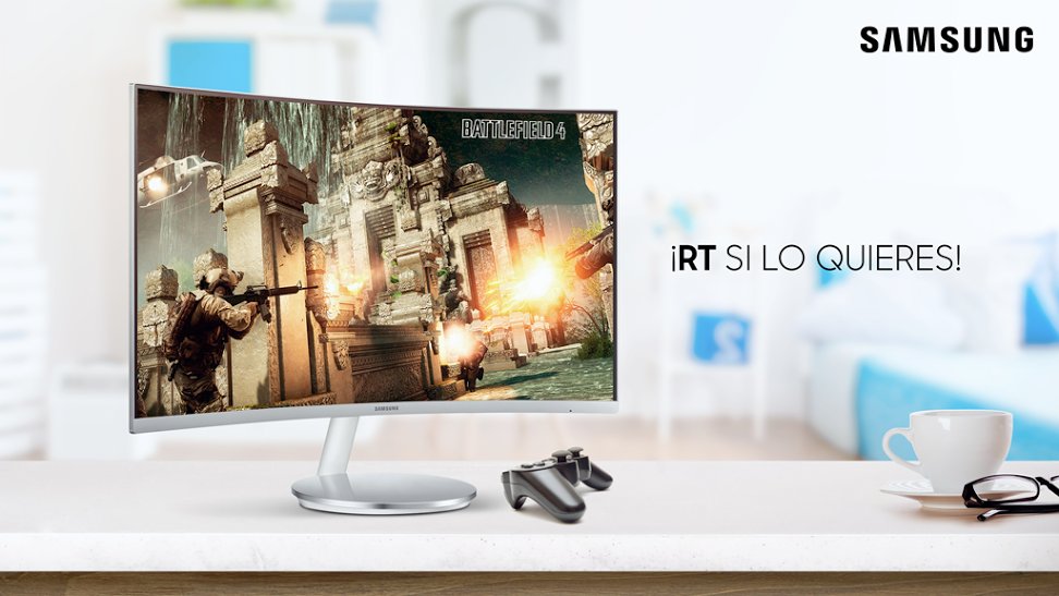 ¡Monitor curvo Samsung para todos los #Gamers! Entérate más, aquí: goo.gl/lkloMo