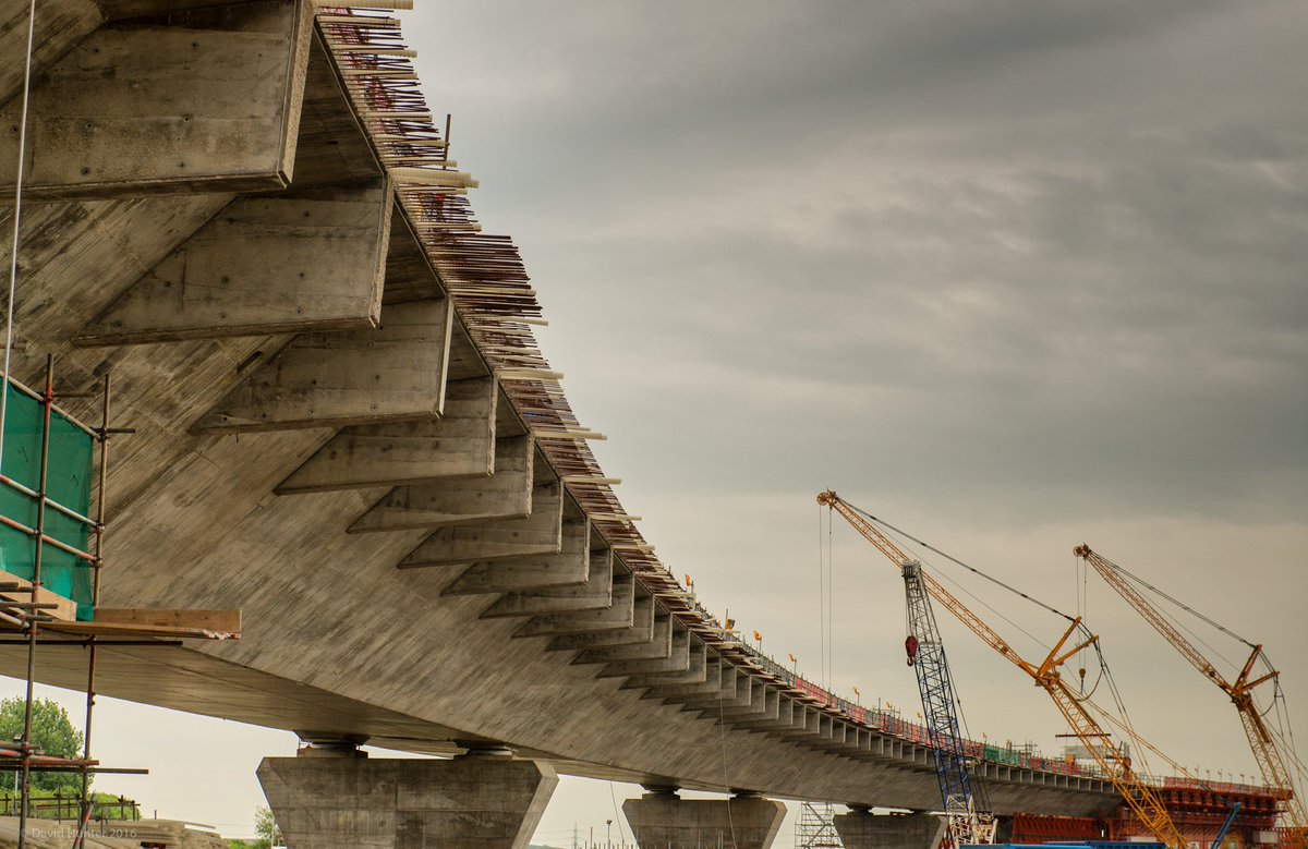 merseygateway's tweet photo. With five MSS concrete pours now complete, you can clearly see the curve of the north approach viaduct https://t.co/qaVVAdzZVr