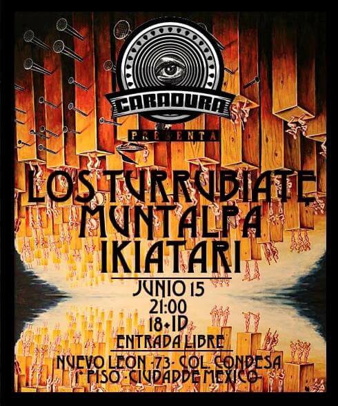 Losturrubiate's tweet photo. Nos vemos hoy en el @caraduramx con los carnales de @Muntalpa e @Ikiataribtt ! Estaremos tocando nuevas canciones!🤘🏿 https://t.co/XrMCoWn1Bo