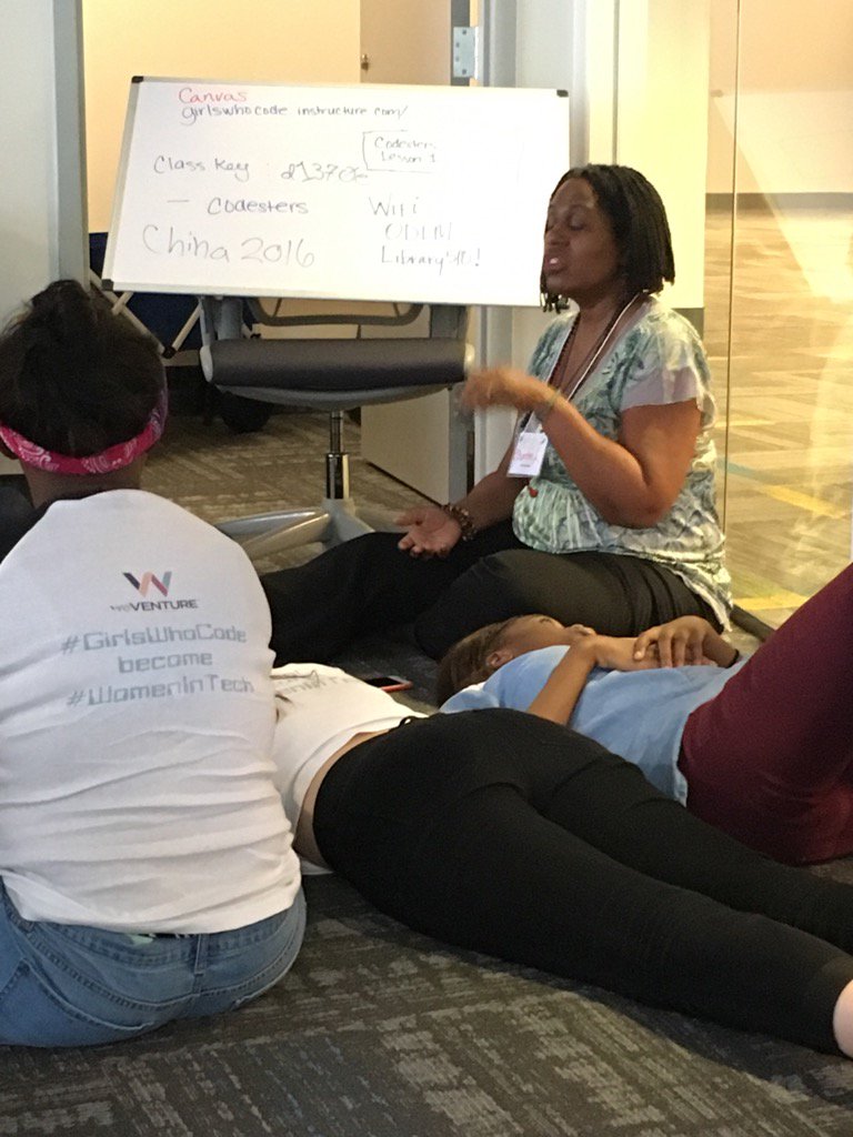 Discussing the importance of intuition and imagination to technology creation @girlswhocode <a href="/weVENTUREorl/">weVENTURE Orlando</a>