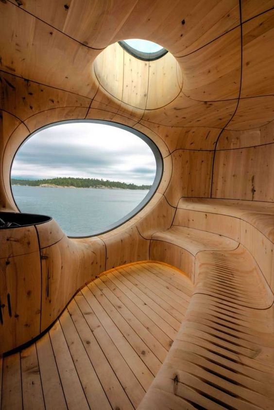 Un sauna avec vue sur mer, que demander de plus ? #inspiration