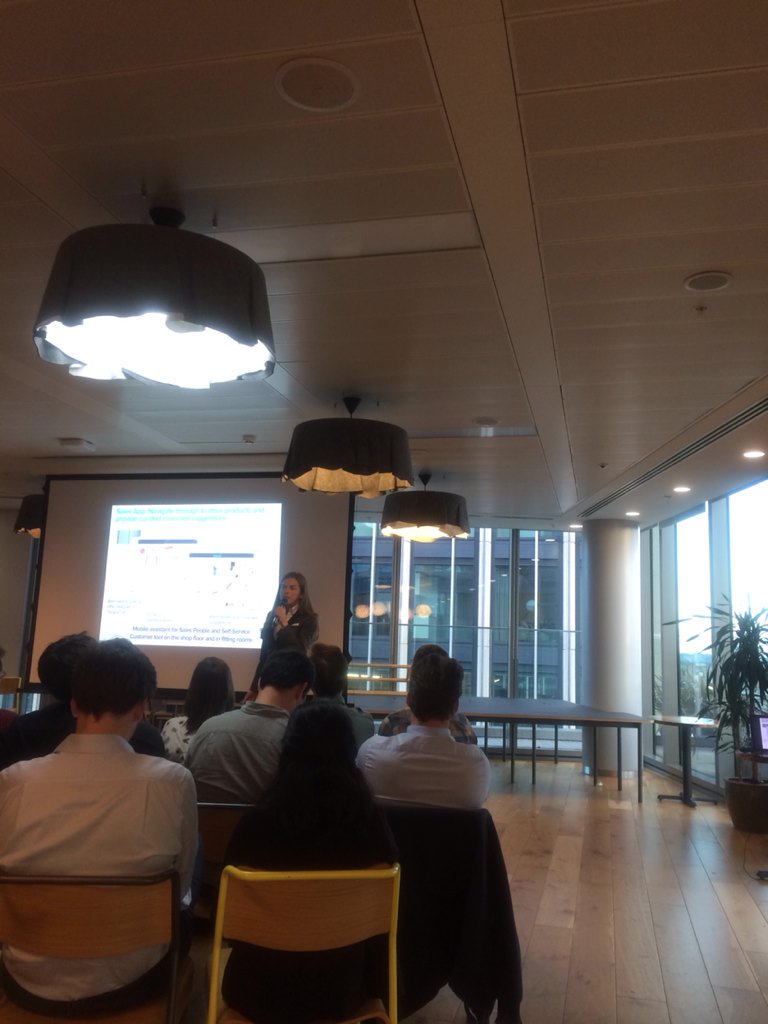 RetailMatchUp's tweet image. Tatiana from @Mercaux_Retail explaining how their solution can transform in-store engagement at @RetailMatchUp