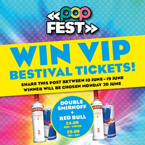 PopworldSoton's tweet photo. RETWEET THIS FOR YOUR CHANCE TO WIN VIP BESTIVAL TICKETS!!! #popfest2016 https://t.co/WulYRKmoqY