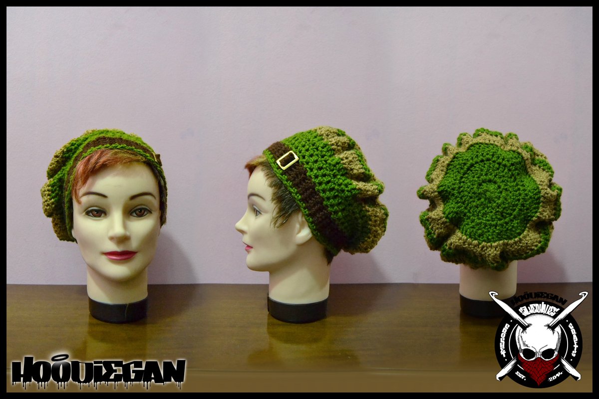 bubamarocrochet's tweet photo. #hoodiegan #silverhades #handmade #crochet #irish #style #beret #brown #green #beige https://t.co/gmUV965Ppw