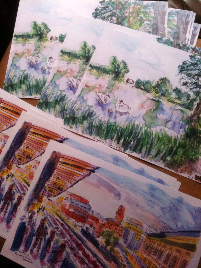 paulmagrs's tweet photo. Will have whole series of A3 prints available soon. 'Secret Lake' and 'Platform 13, Piccadilly' in stock now https://t.co/YiRHXqXZAE
