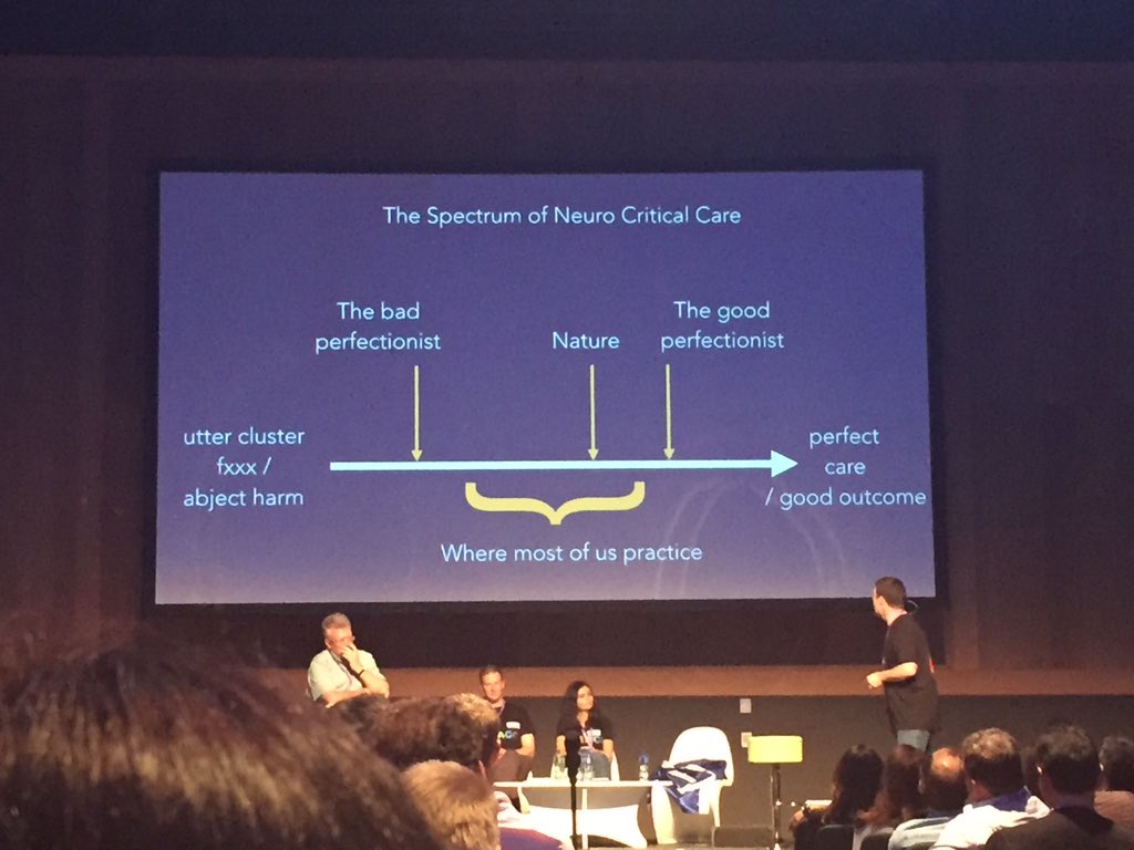 cbatesmd's tweet photo. Great slide by @markhwilson about neuro critical care #smaccDUB #smaccfight https://t.co/mQywhHaEnu