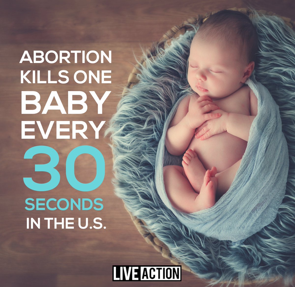 LiveAction's tweet photo. The situation is urgent: abortion is our most critical human rights injustice, killing one child every 30 seconds. https://t.co/tV5qGfW4wM