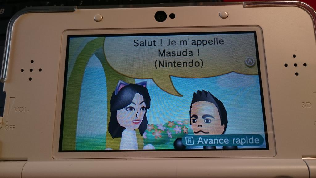 Pokegraph's tweet photo. Vous pouvez rencontrer @Junichi_Masuda via #Spotpass sur votre place Mii 3DS pour fêter L'E3 :-) https://t.co/nNzhVdAXzm