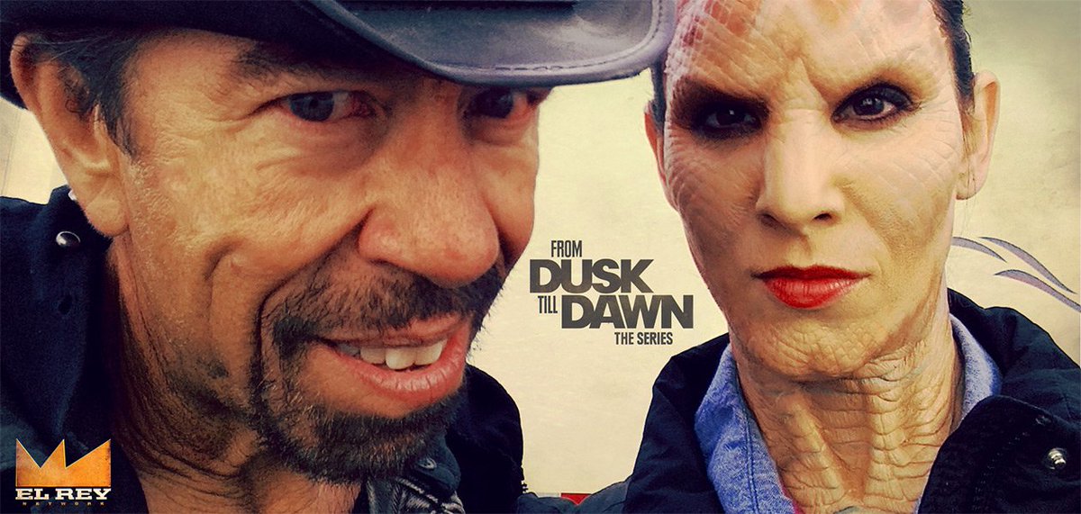 Odessa (@odessatheseries) on Twitter photo ODESSA villain Anthony Escobar & stunt actor Katie Eischen Nickols on Season 3 set of FROM DUSK TILL DAWN <a href="/DuskElRey/">From Dusk Till Dawn</a> ODESSA villain Anthony Escobar & stunt actor Katie Eischen Nickols on Season 3 set of FROM DUSK TILL DAWN <a href="/DuskElRey/">From Dusk Till Dawn</a>