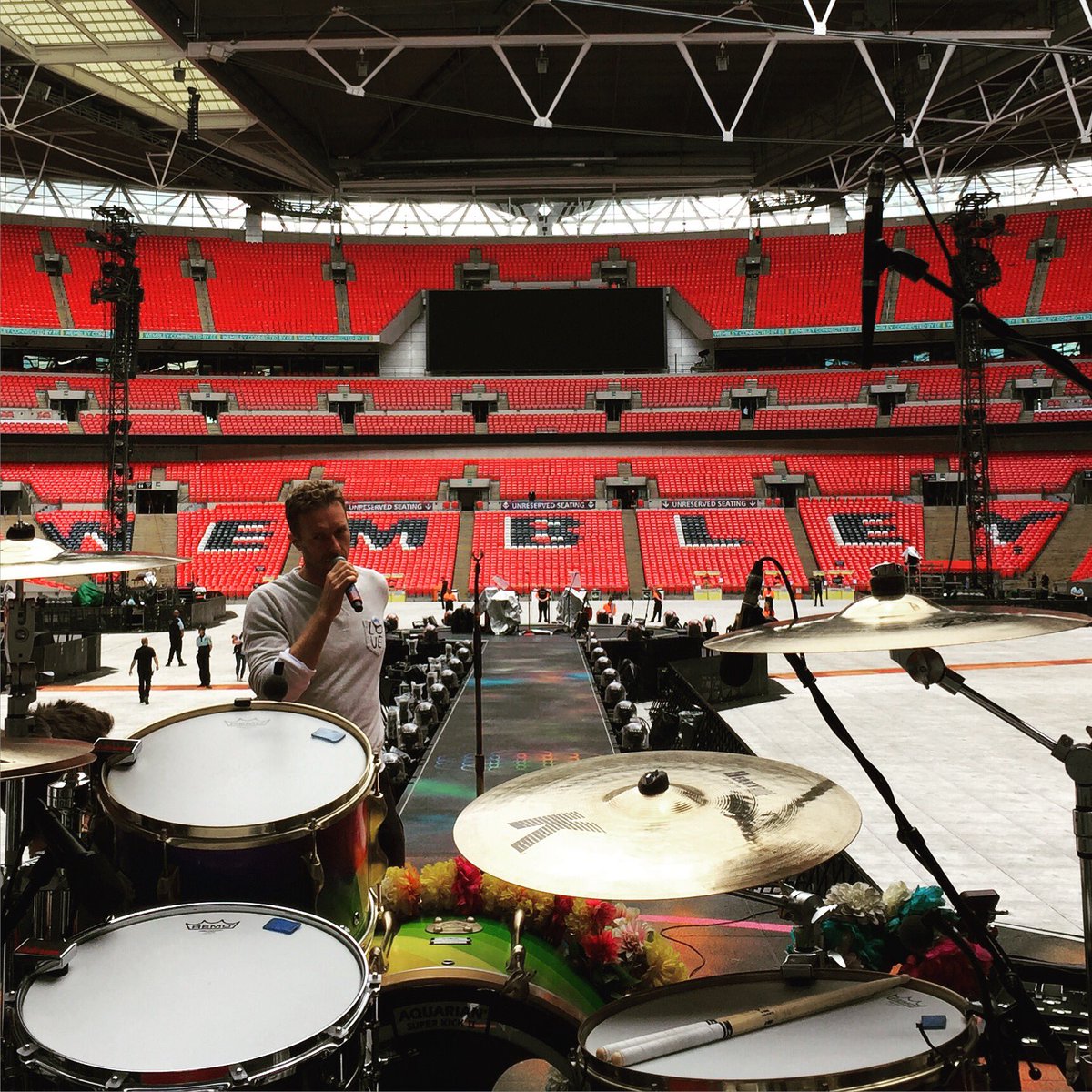 Soundcheck. A #ColdplayWembley