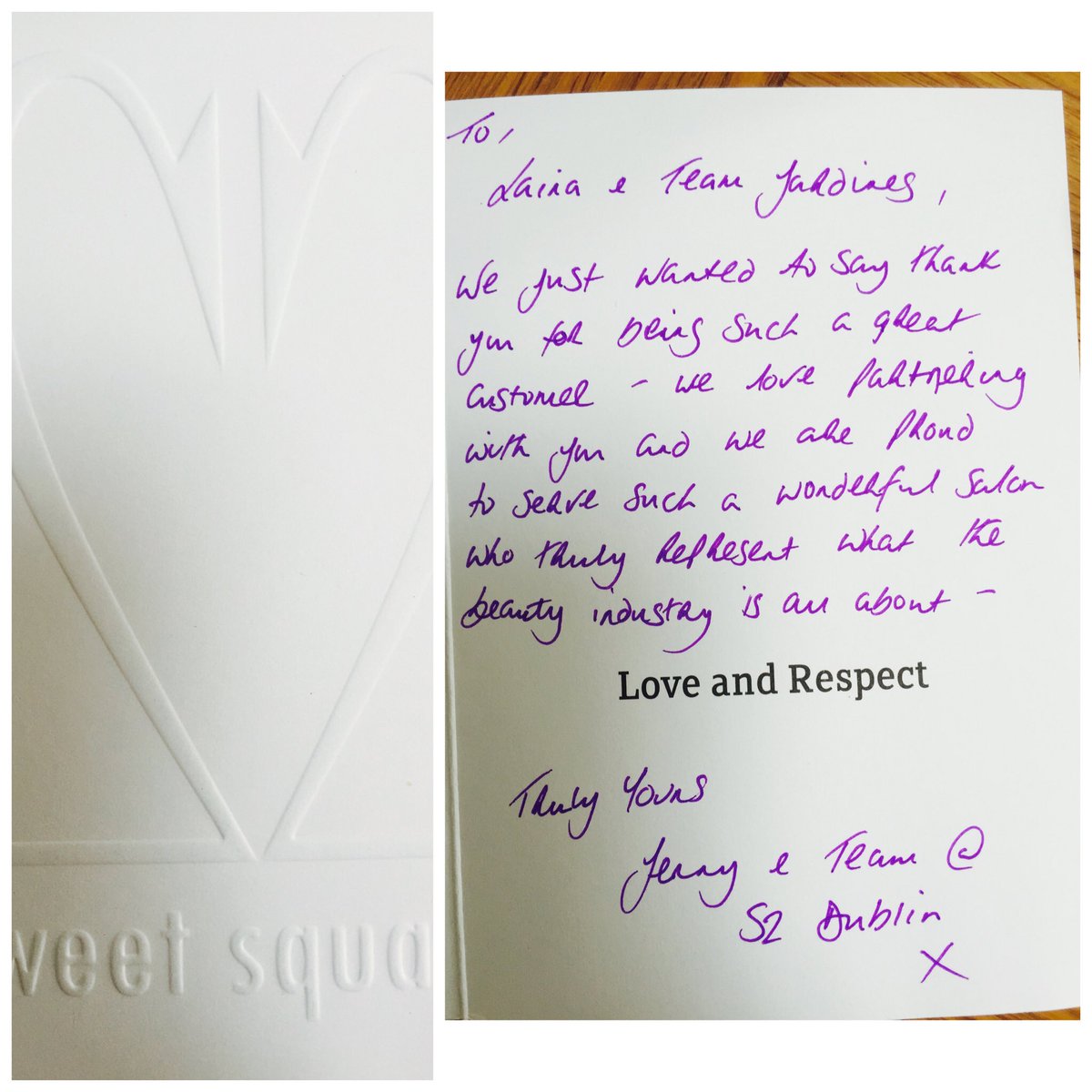 Thus was such a nice surprise in the post today 😀 thank you Guys <a href="/SweetSquared/">Sweet Squared</a> and right back at Yas! Love &amp; Respect